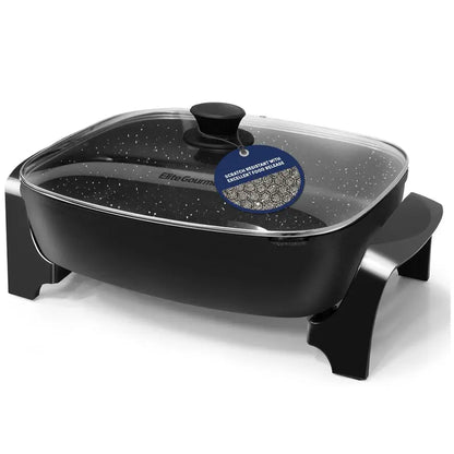 🔥 MegaChef 11.81" Electric Skillet – Non-Stick Deep Pan | 10.5QT Family Size