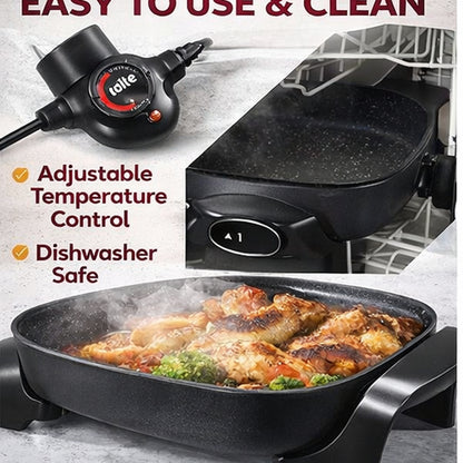 🔥 MegaChef 11.81" Electric Skillet – Non-Stick Deep Pan | 10.5QT Family Size